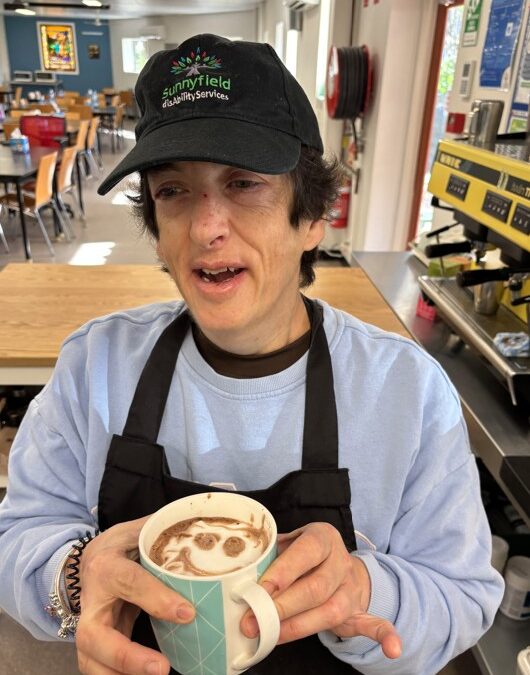 Lisa is shining at the Aspire Café