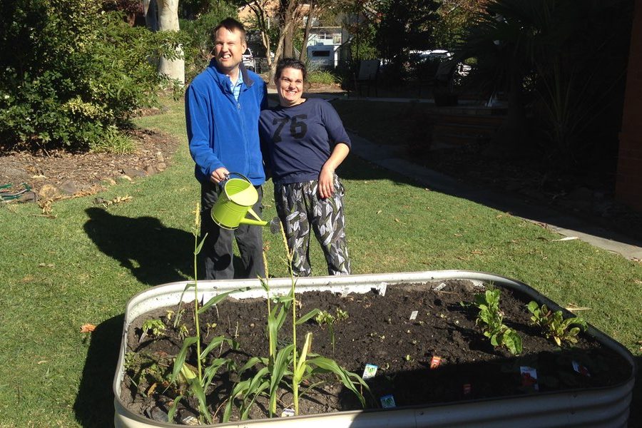 Gardening at Sunnyfield shared living home