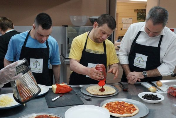 Cooking program in Guildford kitchen