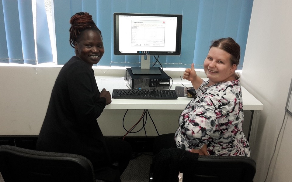 Teana has her eyes on the road