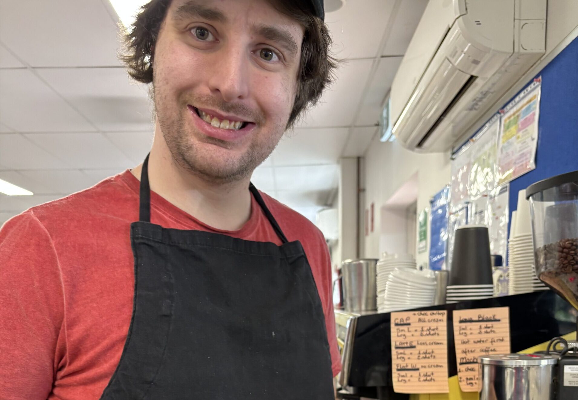 Kieran Finds His Place at Aspire Café