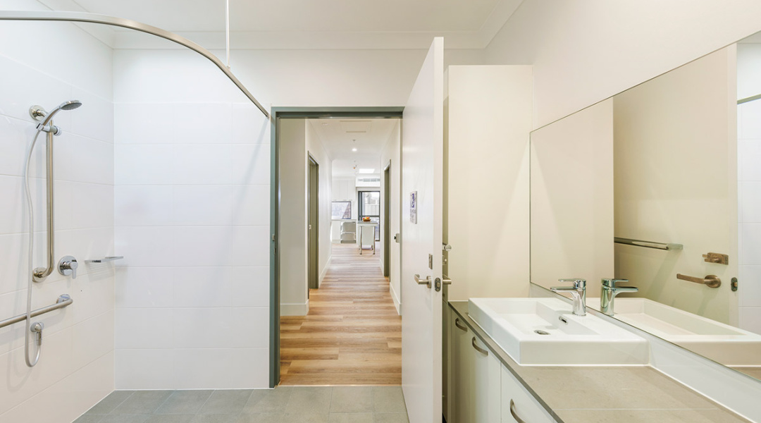 Fully accessible bathroom